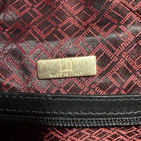 Dunhill pebbled Black Leather Men's Duffle Bag - Picture 13 of 16